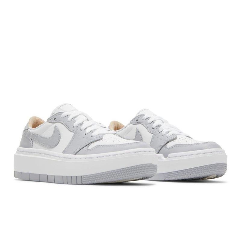 Air Jordan 1 Elevate Lav Hvit Grå Damesko