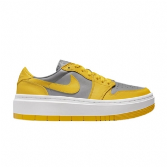 Air Jordan 1 Elevate Low Grå Gule Damesko