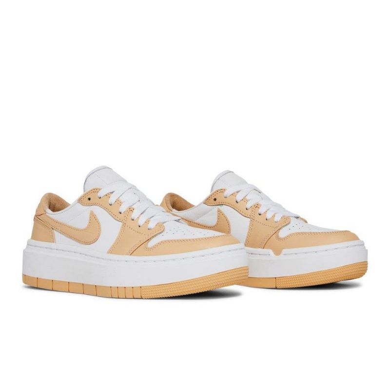 Air Jordan 1 Elevate Low Hvit Brun Damesko