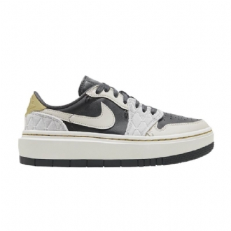 Air Jordan 1 Elevate Low Se Grå Svart Gull Damesko