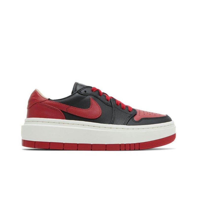 Air Jordan 1 Elevate Low Se Rød Svart Hvit Damesko