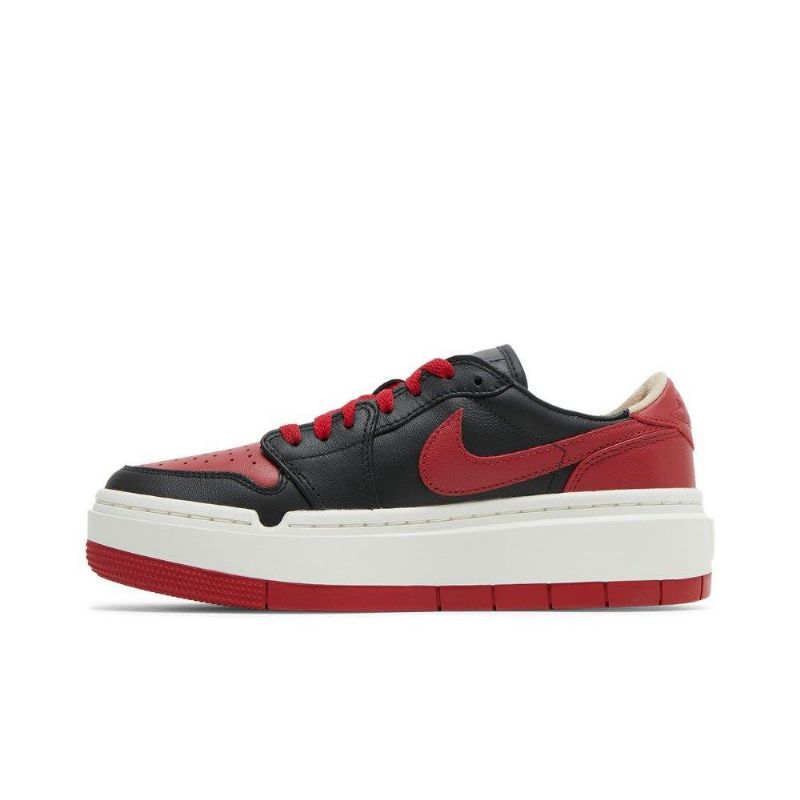Air Jordan 1 Elevate Low Se Rød Svart Hvit Damesko