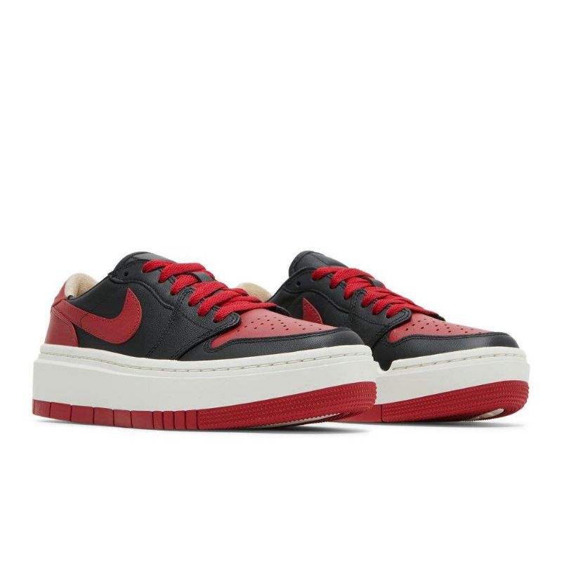 Air Jordan 1 Elevate Low Se Rød Svart Hvit Damesko