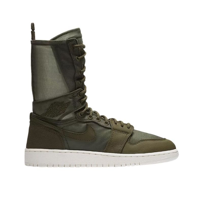 Air Jordan 1 Explorer Xx Olivengrønn Hvit Damesko