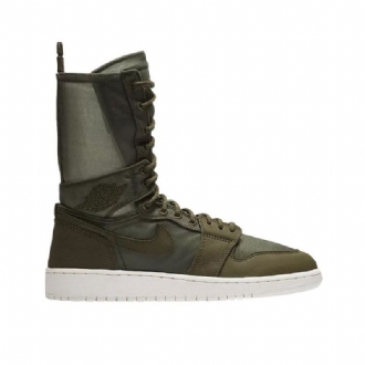 Air Jordan 1 Explorer Xx Olivengrønn Hvit Damesko