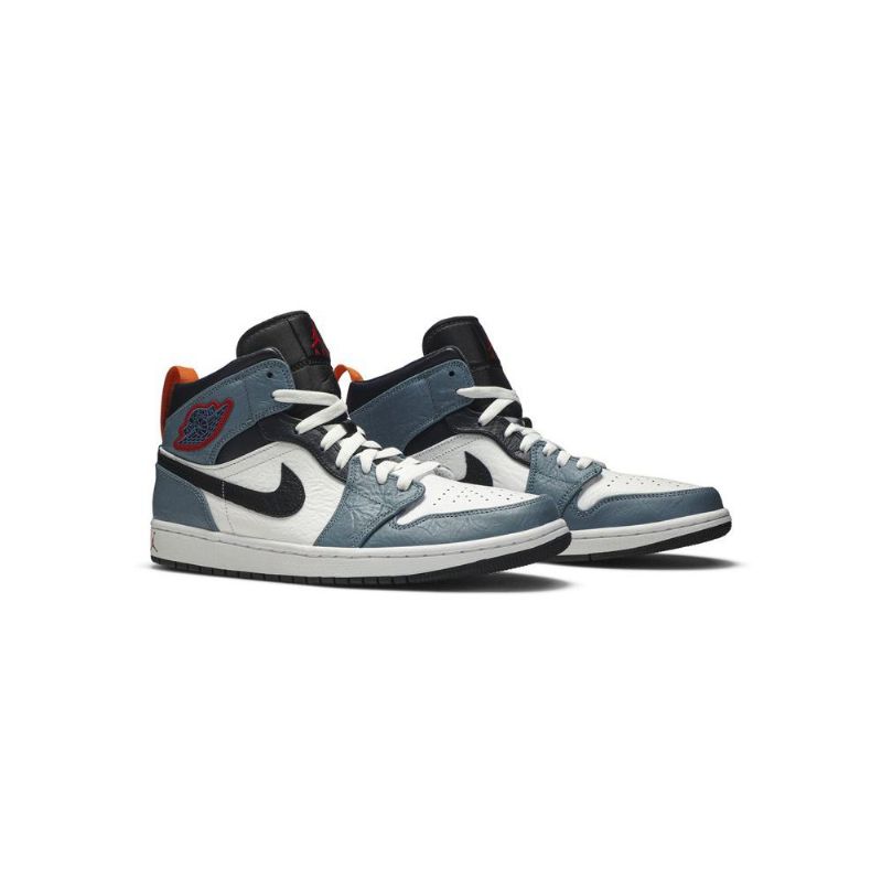 Air Jordan 1 Facetasm Mid Hvit Blå Svart Herresko