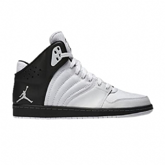 Air Jordan 1 Flight 4 Svart Grå Herresko