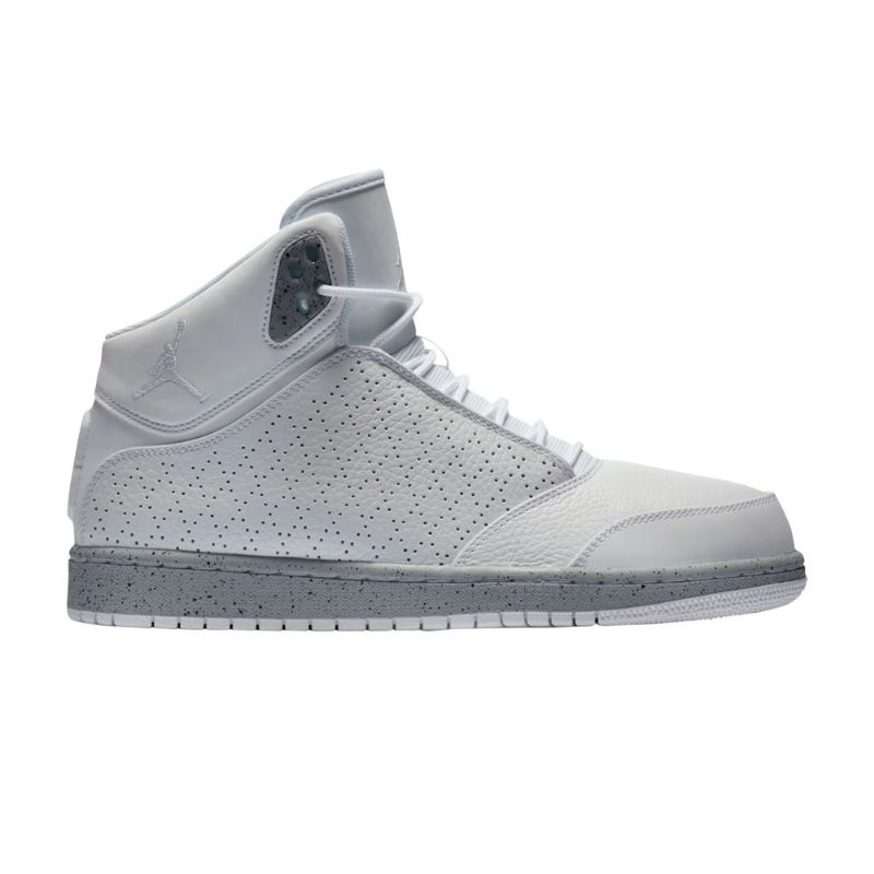Air Jordan 1 Flight 5 Hvit Grå Herresko