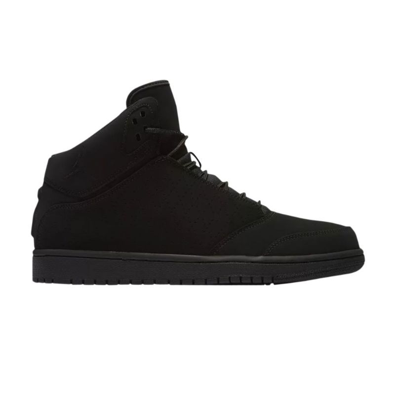 Air Jordan 1 Flight 5 Svarte Sko Herre
