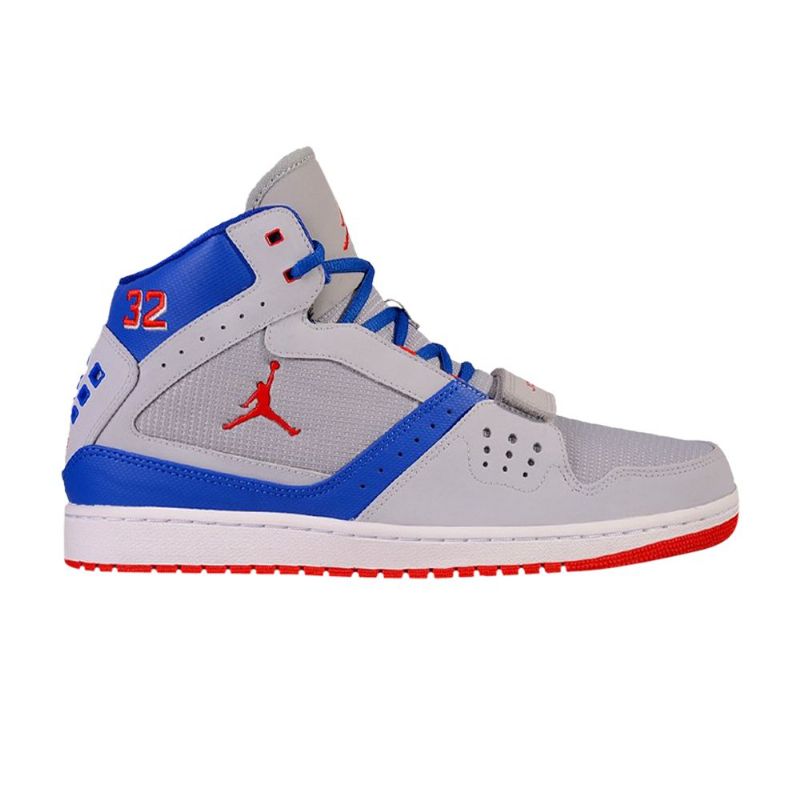 Air Jordan 1 Flight Strap Pe Grå Blå Rød Herresko