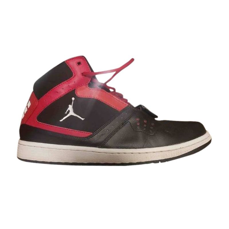 Air Jordan 1 Flight Strap Svart Rød Hvit Herresko