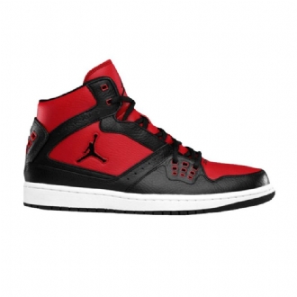 Air Jordan 1 Flight Svart Rød Hvit Herresko