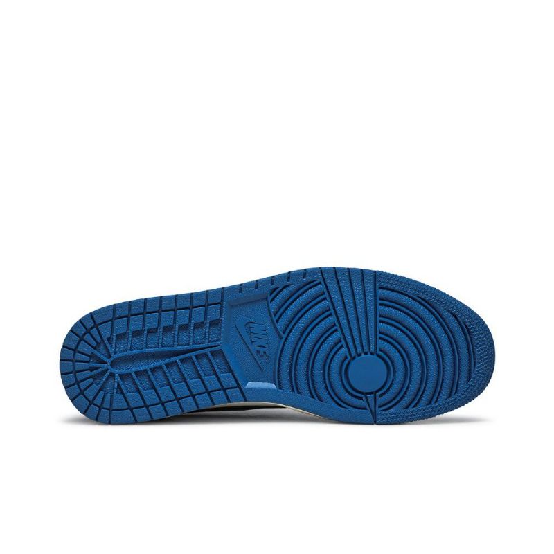 Air Jordan 1 Fragment Design Travis Scott Retro Lav Blå Hvit Svart Beige Herresko