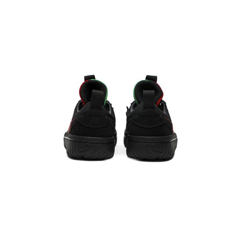Air Jordan 1 Ghetto Gastro Low React Svart Rød Grønn Herresko