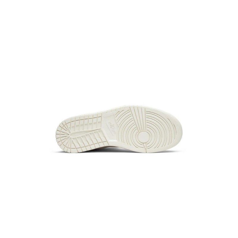 Air Jordan 1 High Zip Beige Rød Hvit Damesko