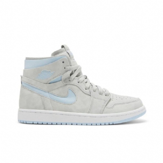 Air Jordan 1 High Zoom Comfort Gråblå Damesko