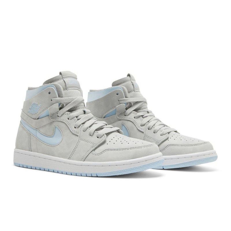 Air Jordan 1 High Zoom Comfort Gråblå Damesko