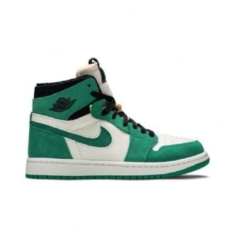 Air Jordan 1 High Zoom Comfort Grønn Hvit Svart Damesko
