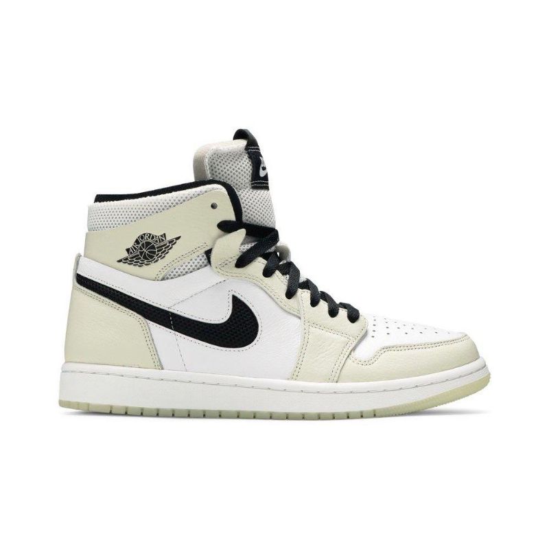 Air Jordan 1 High Zoom Comfort Hvit Grå Svart Damesko