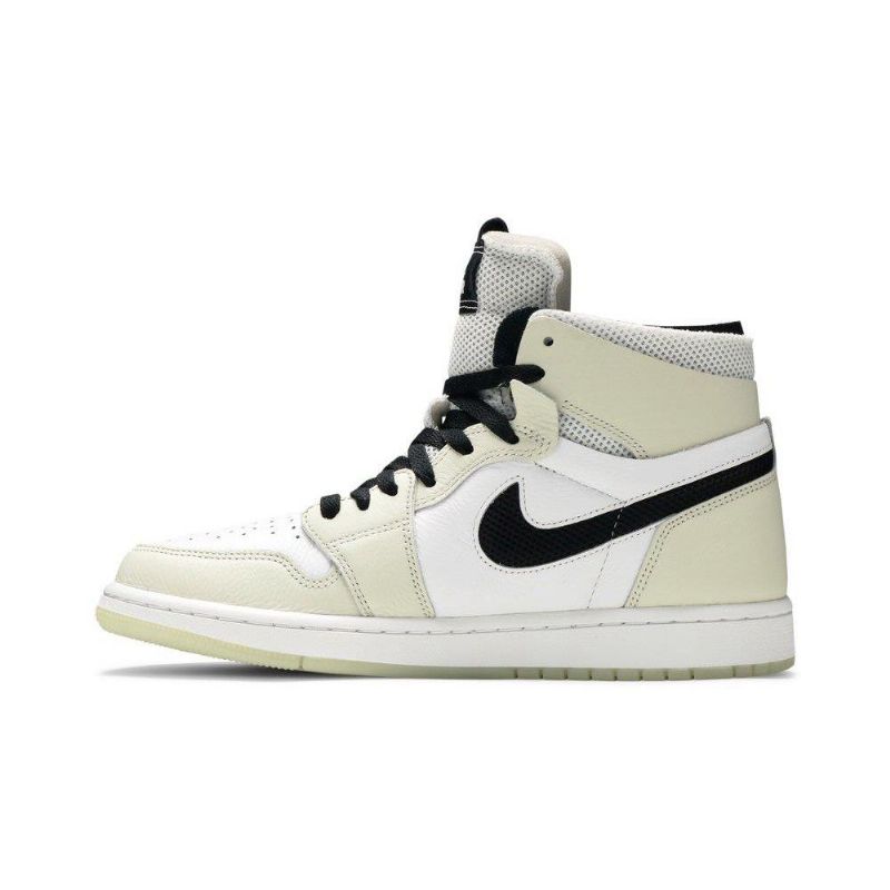 Air Jordan 1 High Zoom Comfort Hvit Grå Svart Damesko