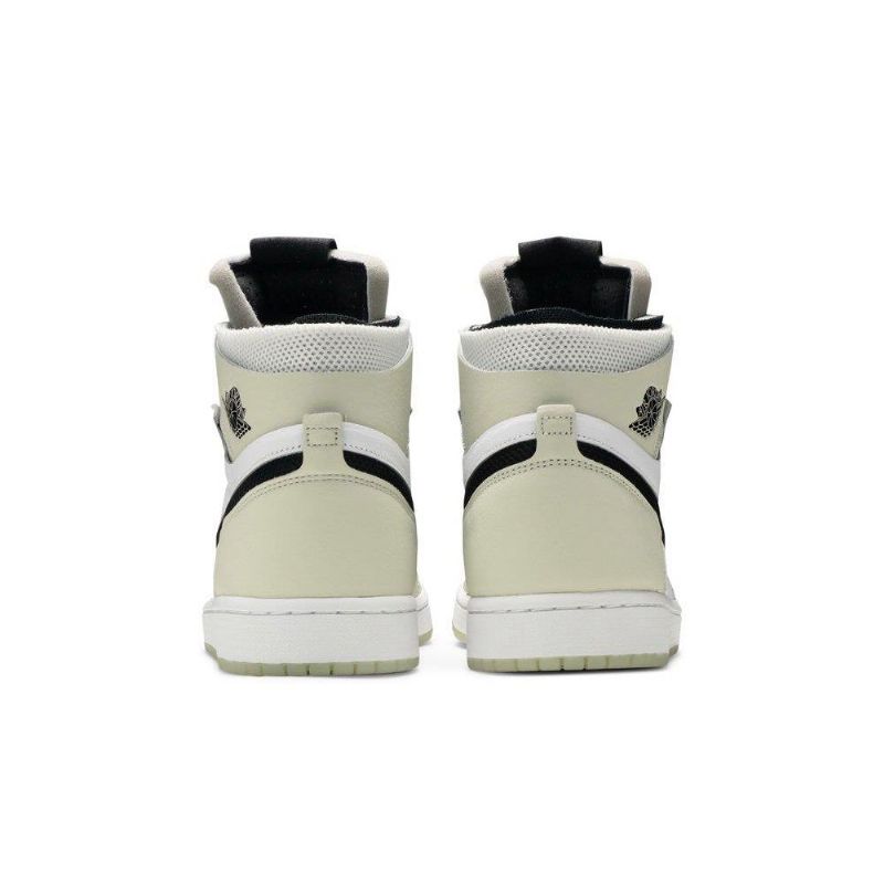 Air Jordan 1 High Zoom Comfort Hvit Grå Svart Damesko