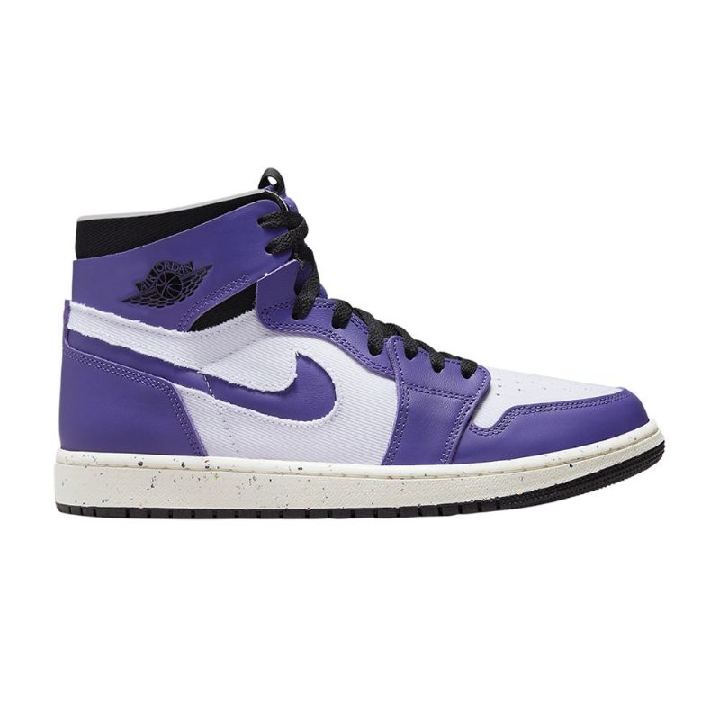 Air Jordan 1 High Zoom Comfort Hvit Lilla Svart Herresko
