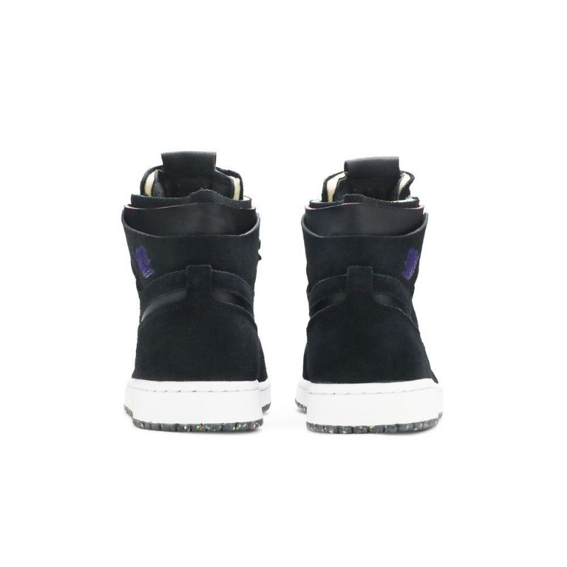 Air Jordan 1 High Zoom Comfort Svart Lilla Herresko
