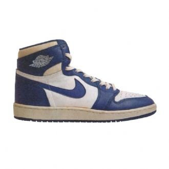 Air Jordan 1 Høy Hvit Blå Herresko