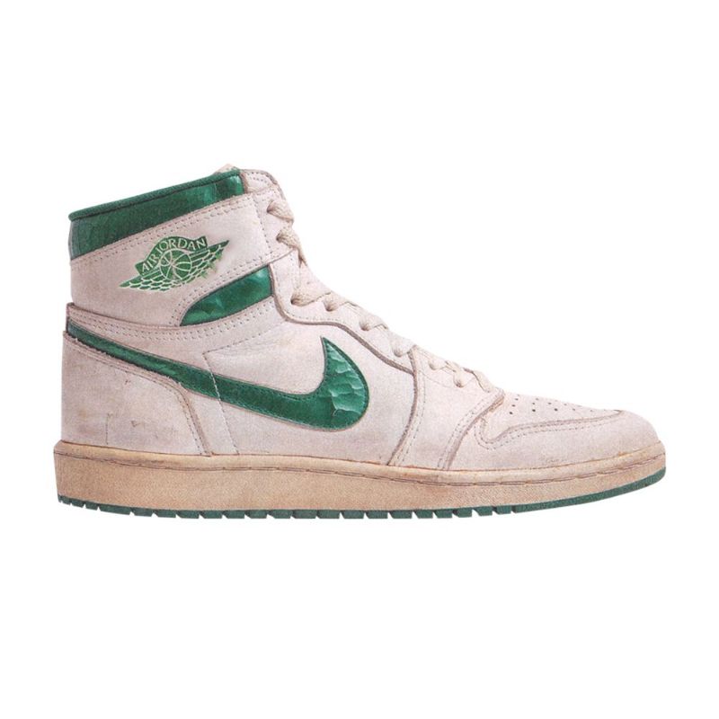 Air Jordan 1 Høy Hvit Grønn Herresko
