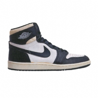 Air Jordan 1 Høy Hvit Svart Herresko