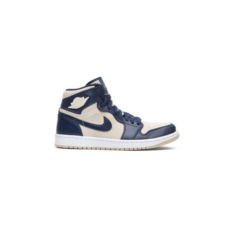 Air Jordan 1 Høy Marine Hvit Damesko