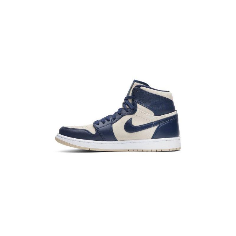 Air Jordan 1 Høy Marine Hvit Damesko
