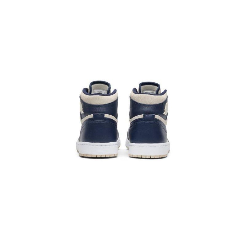 Air Jordan 1 Høy Marine Hvit Damesko
