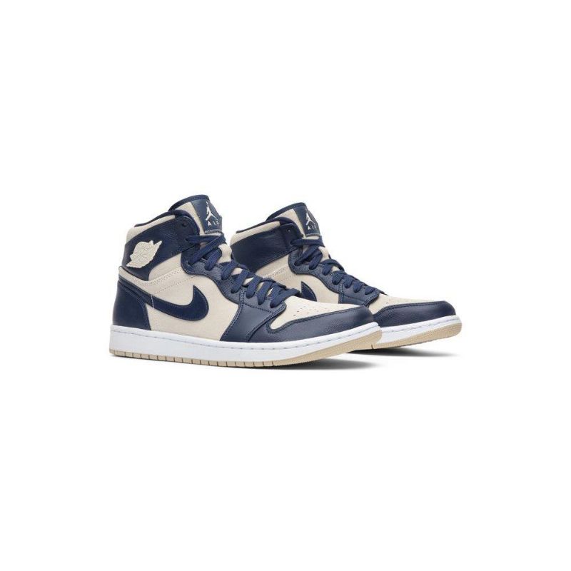 Air Jordan 1 Høy Marine Hvit Damesko