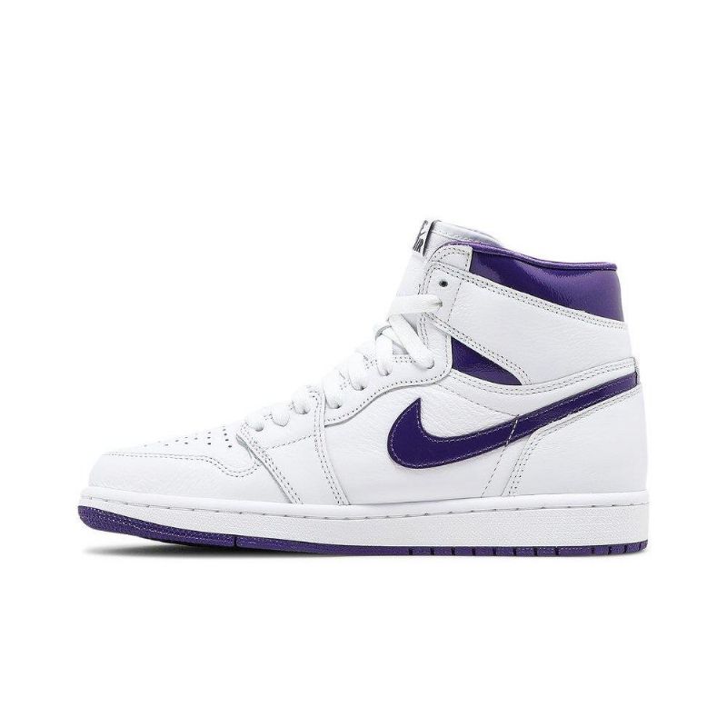 Air Jordan 1 Høy Og Hvit Lilla Damesko