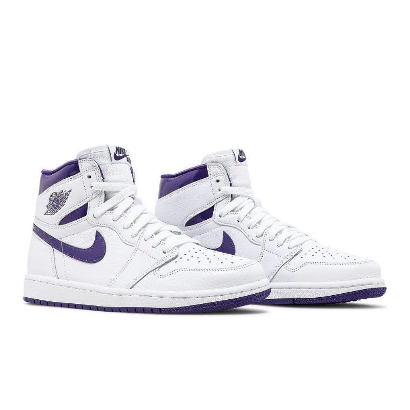 Air Jordan 1 Høy Og Hvit Lilla Damesko
