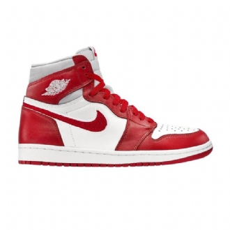 Air Jordan 1 Høy Og Hvit Rød Damesko