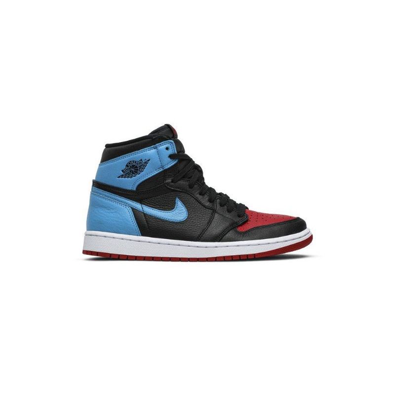 Air Jordan 1 Høy Og Svart Blå Rød Damesko