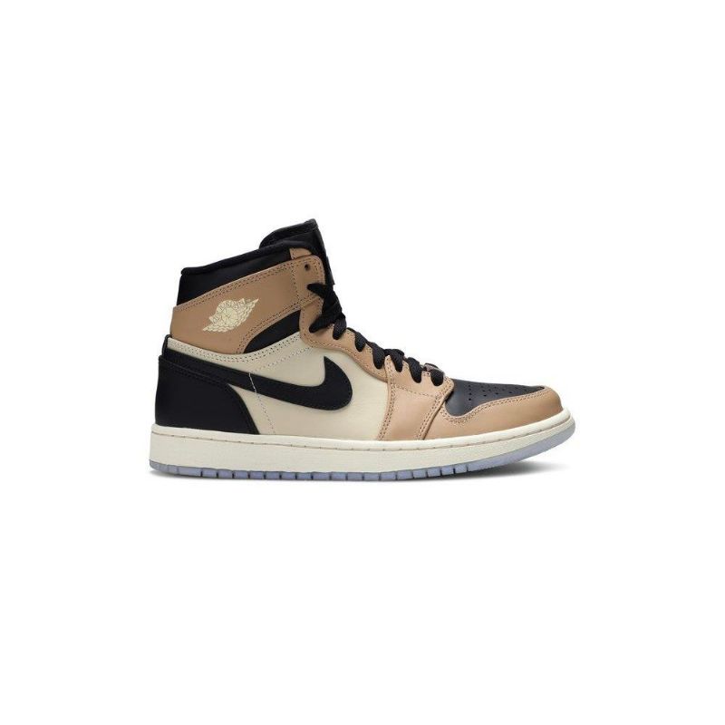 Air Jordan 1 Høy Svart Brun Khaki Damesko