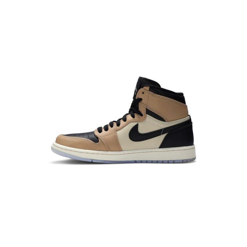 Air Jordan 1 Høy Svart Brun Khaki Damesko