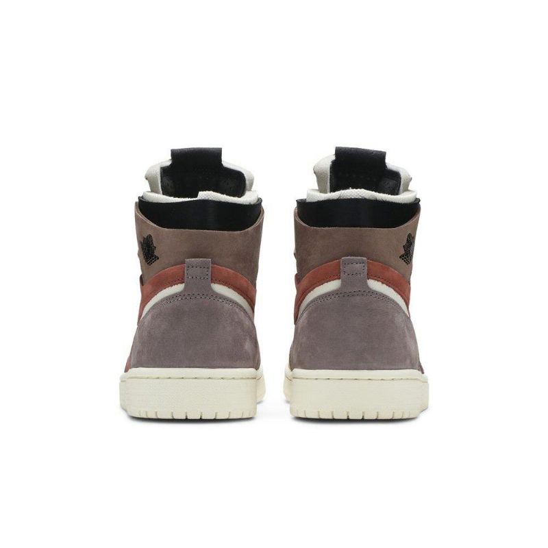 Air Jordan 1 Høy Zoom Brun Svart Beige Damesko