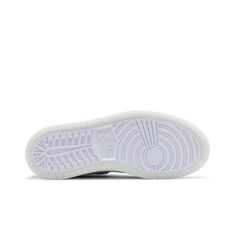 Air Jordan 1 Høy Zoom Komfort Høy Blå Brun Svart Hvit Damesko
