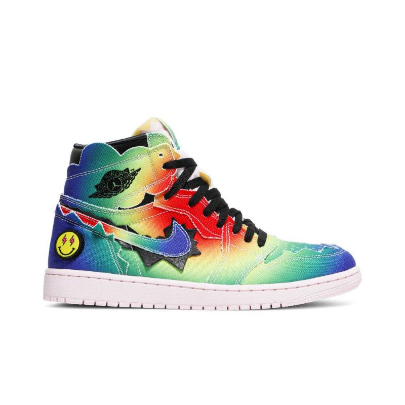 Air Jordan 1 J. Balvin Retro Og Høye Flerfargede Herresko