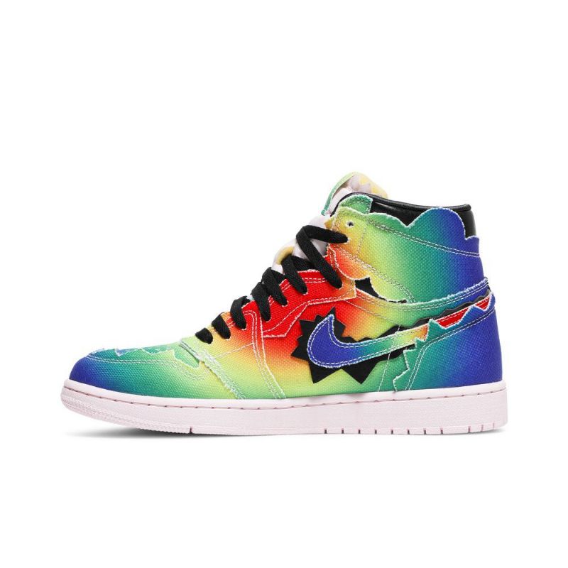 Air Jordan 1 J. Balvin Retro Og Høye Flerfargede Herresko