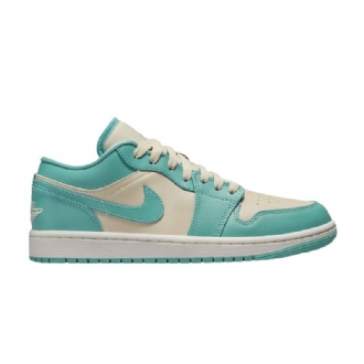 Air Jordan 1 Lav Blå Beige Damesko