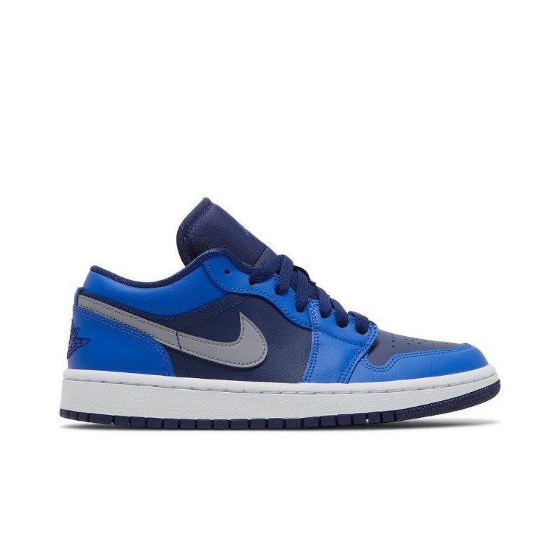 Air Jordan 1 Lav Blå Marinegrå Damesko
