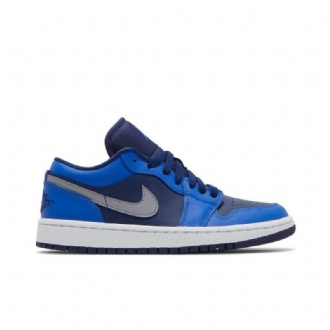 Air Jordan 1 Lav Blå Marinegrå Damesko