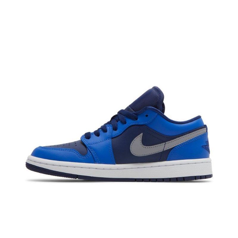 Air Jordan 1 Lav Blå Marinegrå Damesko