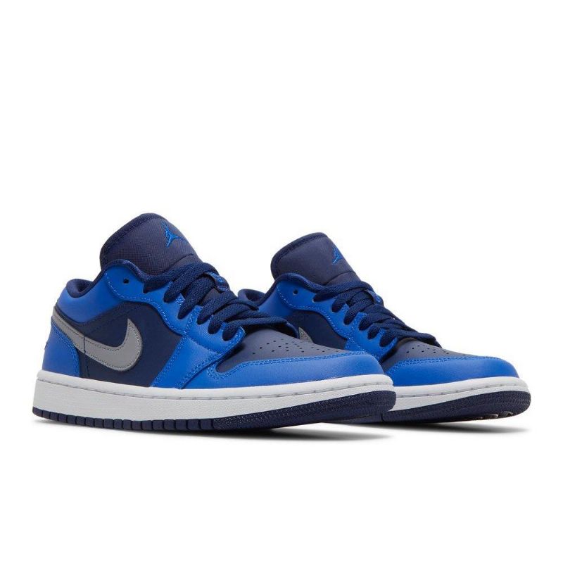 Air Jordan 1 Lav Blå Marinegrå Damesko