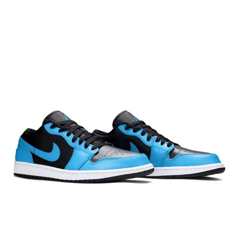 Air Jordan 1 Lav Blå Svart Herresko